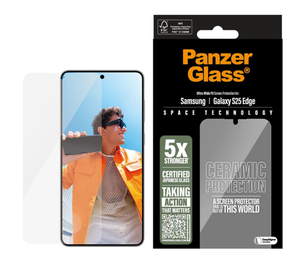 PanzerGlass Ultra-Wide Fit do Samsung Galaxy S25 Edge ceramic - 1538879 - zdjęcie